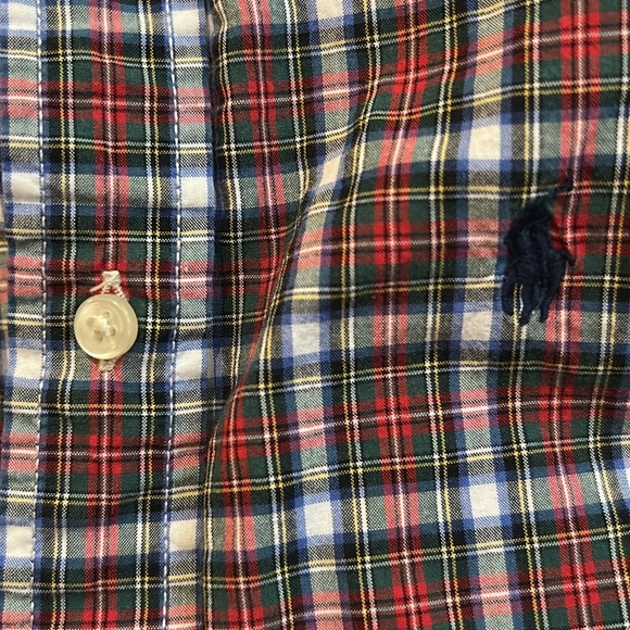 Ralph Lauren Kids Red and White Checkered Button-Down Shirt - Picture 8 of 8